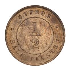 Proof Coin - 1/2 Piastre, Cyprus, 1889