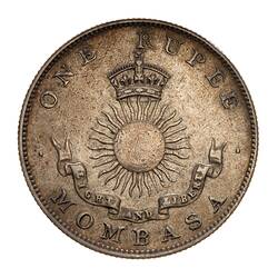 Coin - 1 Rupee, Mombasa, Kenya, 1888