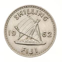 Coin - 1 Shilling, Fiji, 1962