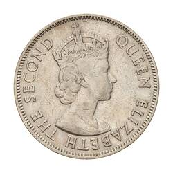 Coin - Florin (2 Shillings), Fiji, 1957