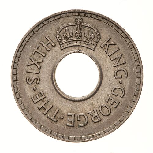 Coin - 1/2 Penny, Fiji, 1952