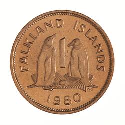 Coin - 1 Penny, Falkland Islands, 1980