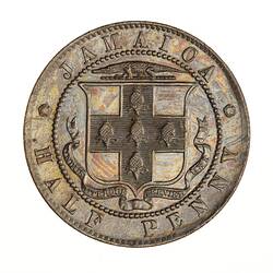 Coin - 1/2 Penny, Jamaica, 1902