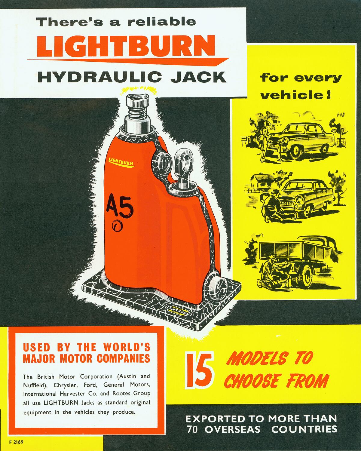 Product Catalogue Lightburn & Co. Ltd, Hydraulic Jacks, circa 1967