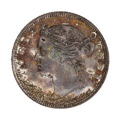 Coin - 20 Cents, Straits Settlements, 1877