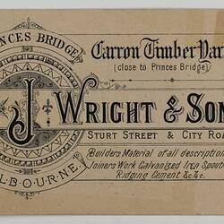 Price List - Carron Timber Yards, J. Wright & Son, Princes Bridge, Melbourne, 22 Apr 1901