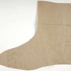 Shoe Pattern Piece, Boot Pattern, 1930s-1970s