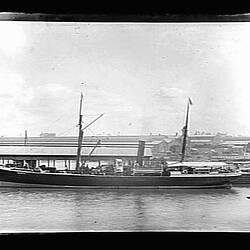 Glass Negative - Ship, by A.J. Campbell, Melbourne, Victoria, circa 1900