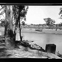 Glass Negative - River Scene, by A.J. Campbell, Echuca, Victoria, circa 1900