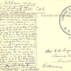Postcard - SY Aurora, Arch Hoadley, Australasian Antarctic Expedition, 1911-14