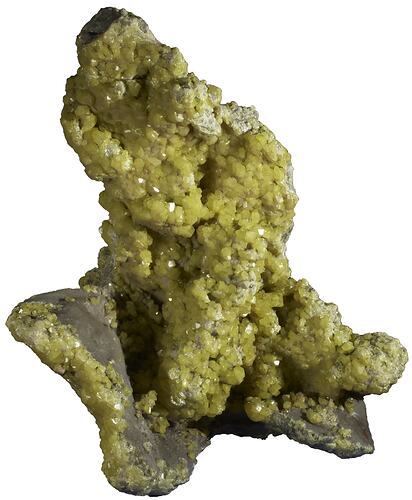 Sulphur crystals.