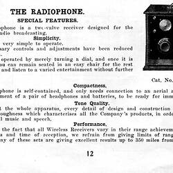 Entry from AWA Radio Guide for 1926