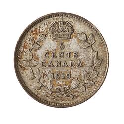 Coin - 5 Cents, Canada, 1919