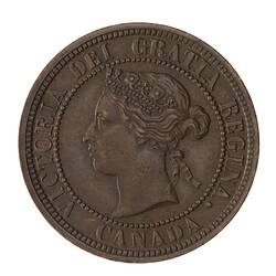 Coin - 1 Cent, Canada, 1876