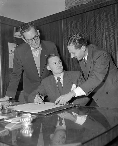 Group Portrait of Three Men, Melbourne, Victoria, 1953