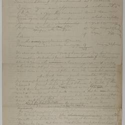 Draft of Letter - H. V. McKay, to Premier, Foundry at Ballarat, circa 1904