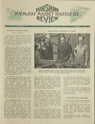 Magazine - Sunshine Review, Vol 3, No 8, Sep 1946