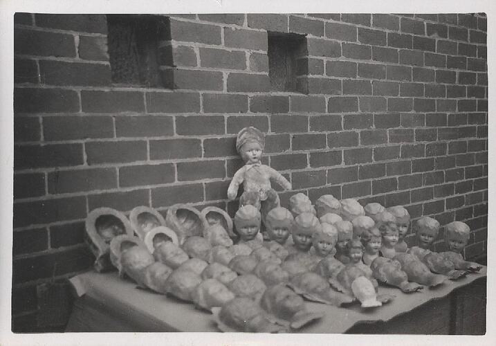 Photograph - L. J. Sterne Doll Company, 'Doll Heads and Moulds', Melbourne, post 1939