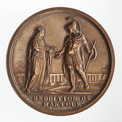 Medal - Capitulation of Mantua, Napoleon Bonaparte (Emperor Napoleon I), France, 1797