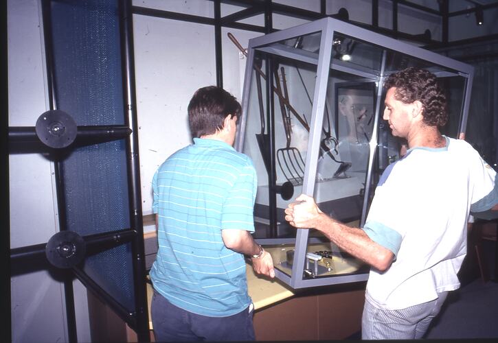 Transparency - Scienceworks, Installing an Exhibition Display, Spotswood, Victoria, circa 1991