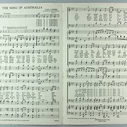 Sheet Music - 'The Song of Australia', East Malvern, Victoria