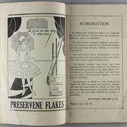 Book - 'With Compliments from Fletcher, Chester & Co', Cookery Book, Melbourne, circa 1929