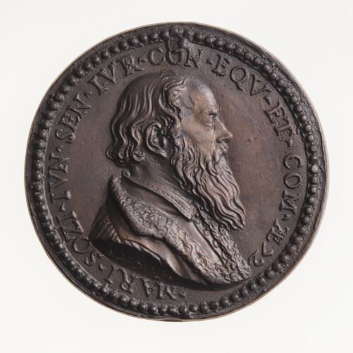 Electrotype Medal Replica - Mario Sozzini, 1555