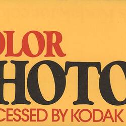 Envelope -  Kodak Australasia Pty Ltd, 'Color Photos', Olympic Games Special Edition, 1980