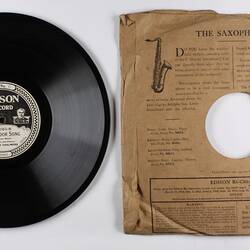 Disc Recording - Edison, Double Sided, 'Even Bravest Heart' & 'Toreador Song', 1919-1929