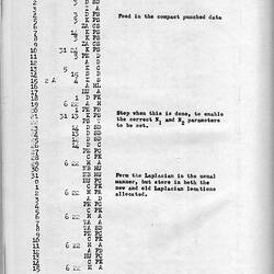 Program listing for Equivalent Barotropic Model - page 1 of 14
