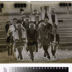 Group Portrait in Sports Stand, circa 1930s