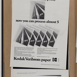 Scrapbook Page - Kodak (Australasia) Pty Ltd, Advertising Clippings, 'Graphic Arts & Allied Printing', Coburg, 1975 - 1976