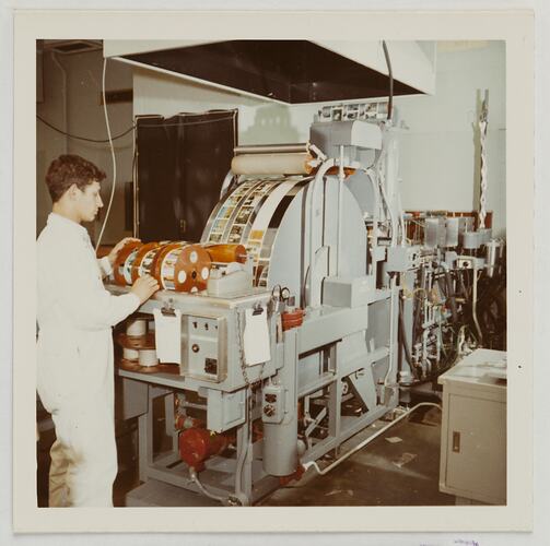 Kodacolor Prints on Drying Machine, Kodak Factory, Coburg, circa 1960s
