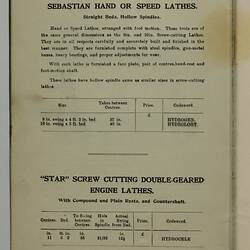 Trade Literature - Bevan & Edwards Pty Ltd, Machine Tools, 1907