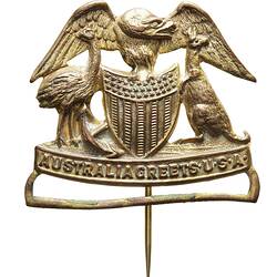 Badge - Visit of the US Fleet Commemorative, Australia, 1908, Obverse
