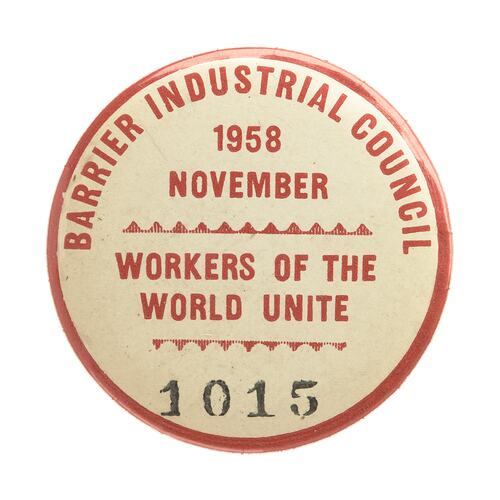 Enamel badge.