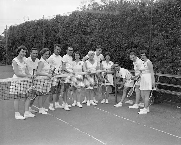 Tennis Players, Mentone, Victoria, Nov 1958