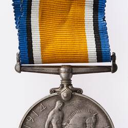 Medal - British War Medal, Great Britain, Pte. A.R. Davidson, 1914-1920 - Reverse