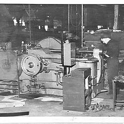 Photograph - H.V. McKay Massey Harris, Albert Humphries in the Blacksmiths' Department, Sunshine, Victoria, Jul 1950