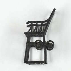 Side view high chair.