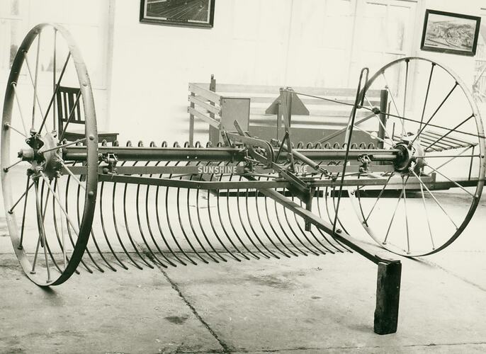 Showroom photograph of Sunshine Hay Rake.