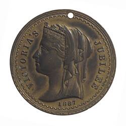 Medal - Jubilee of Queen Victoria, Ararat, Victoria, Australia, 1887