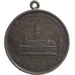 Medal - Jubilee of Queen Victoria, City of Richmond Children's Fete, Australia, 1887