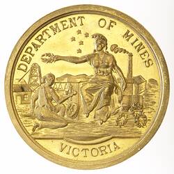 Medal - Exhibition of Mining Machinery, Department of Mines, Victoria, Australia, 1909-1959