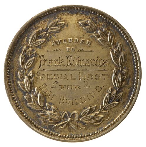 Medal - Tasmanian International Exhibition Gold Prize, 1891 - 1892 AD