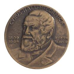 Medal - International Harvester Company Centennial of Reaper, Australia, 1931