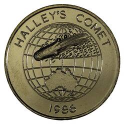 Medal - Halley's Comet, M.R. Roberts Ltd, New South Wales, Australia, 1986