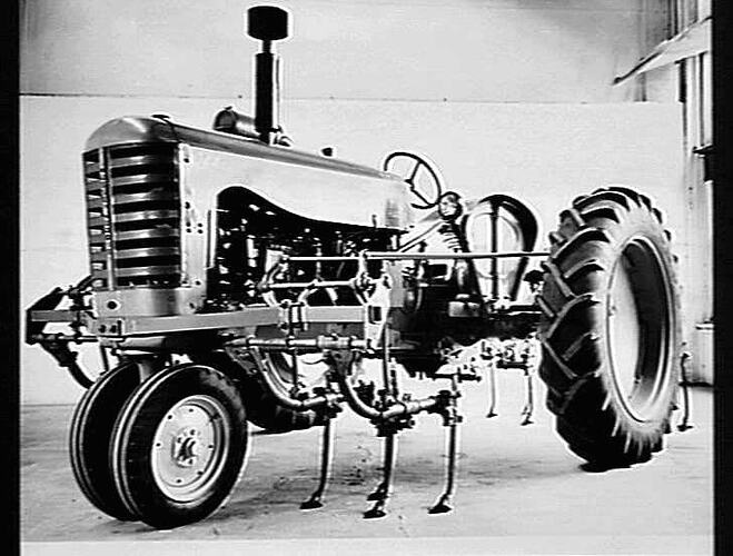 282 CULTIVATOR FITTED TO 744D: JULY 1953