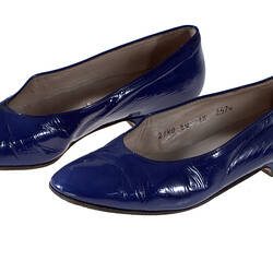 Shoes - Lario, Court, Blue Patent Leather