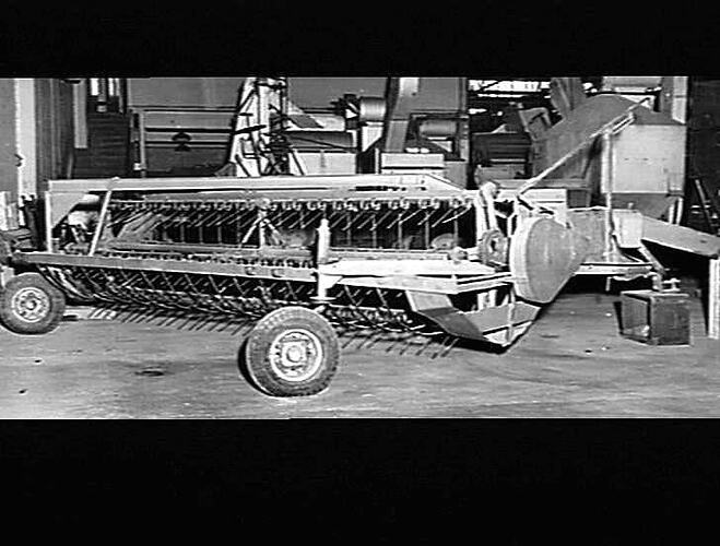NOS 1 & 2. POWER-DRIVE SIDE RAKE (EXP.). APR 1952